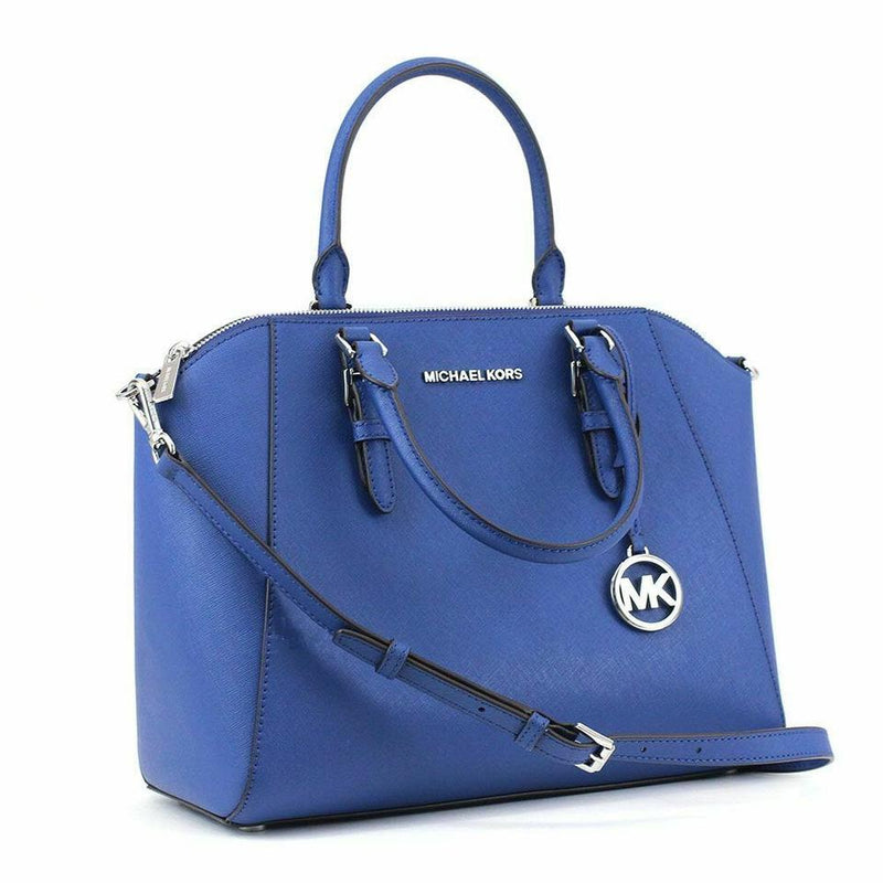 michael kors ciara large top zip saffiano leather satchel