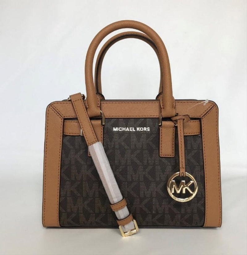 michael kors canvas satchel