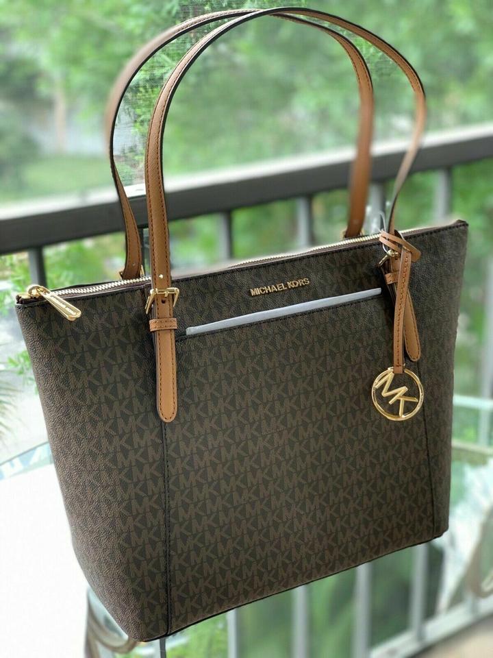 michael kors large tote brown