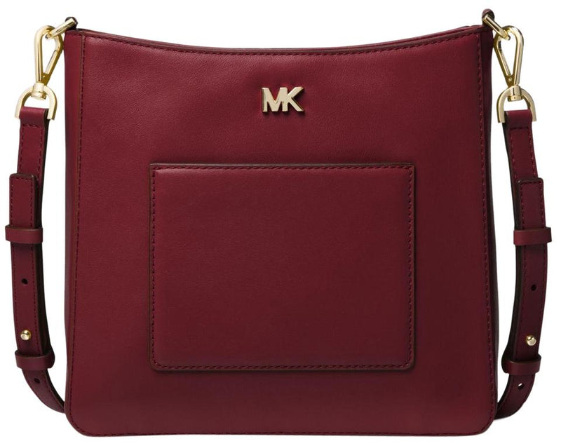 mk red sling bag