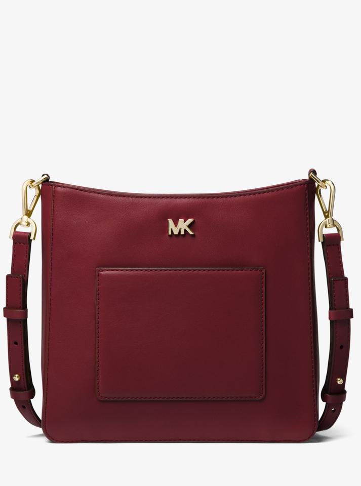 michael kors red sling bag