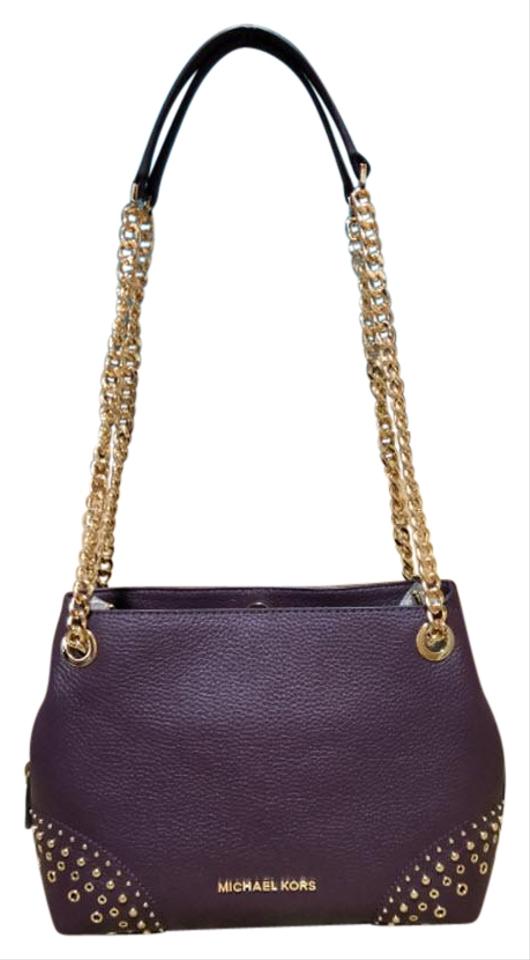 michael kors purple shoulder bag