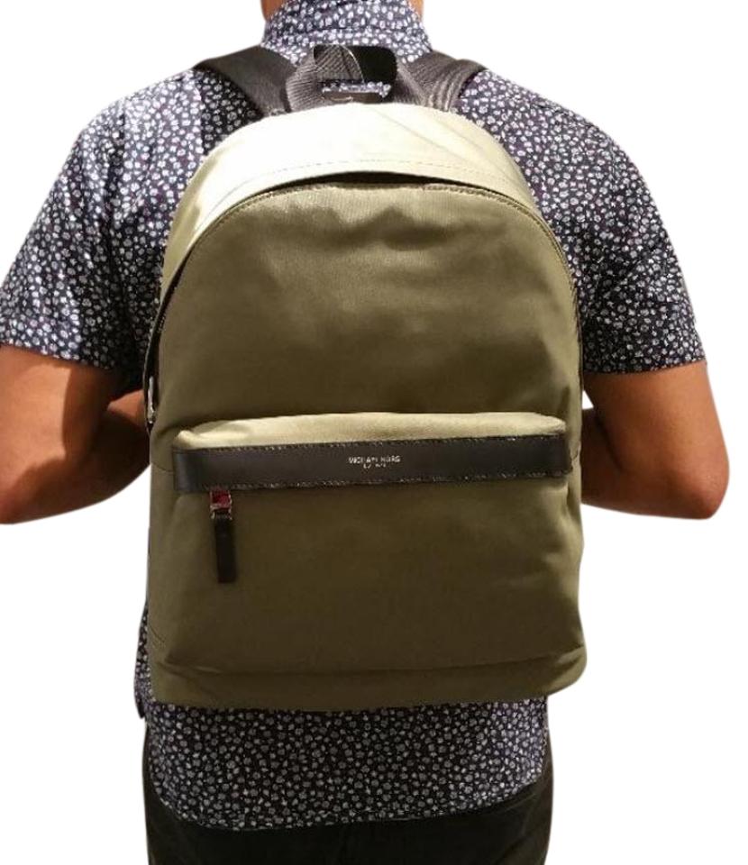 michael kors olive green backpack