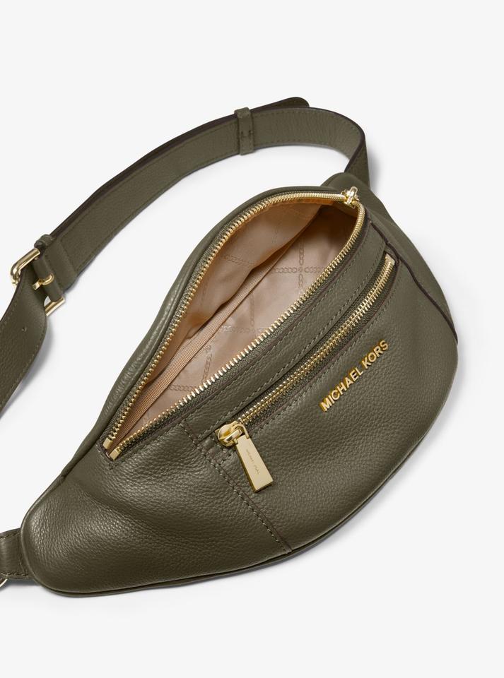 michael kors leather fanny pack