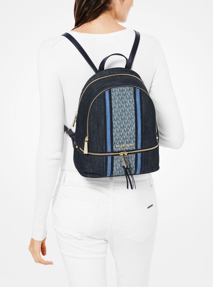 michael kors rhea metallic backpack