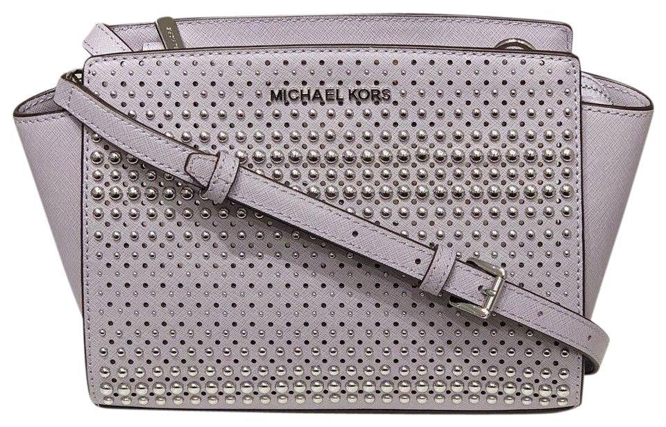 michael kors studded messenger bag