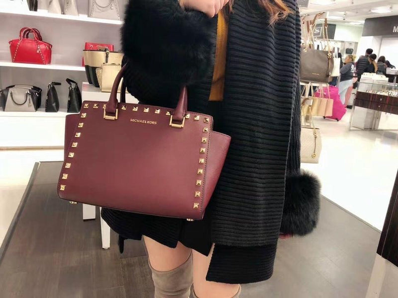 michael kors selma merlot