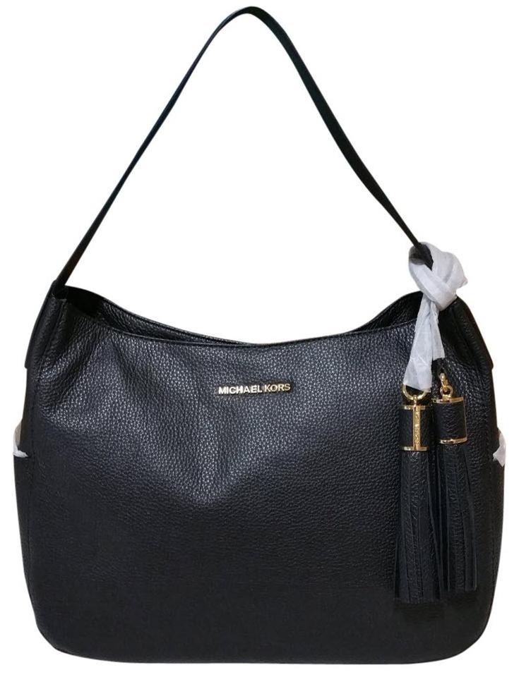 michael kors black and gold bag