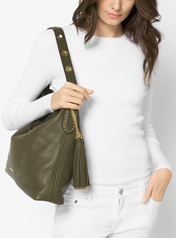 michael kors olive green tote