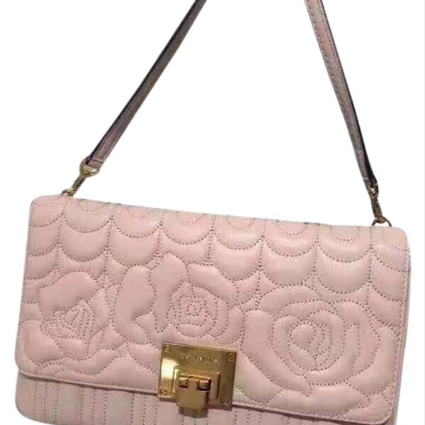 michael kors sloan quilted floral chain shoulder bag