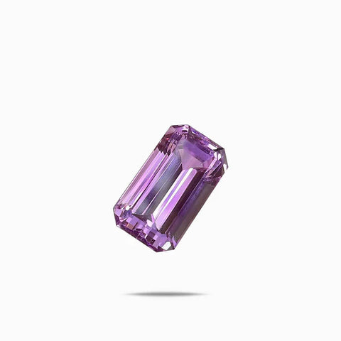Rectangular Purple Kunzite Gemstone