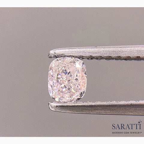 Faint Pink Cushion Cut Natural Diamond