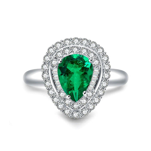 Regal Emerald Promise Ring