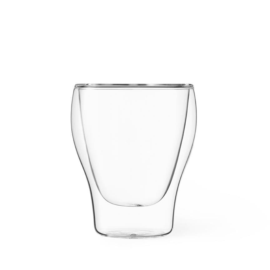 CANVAS 2pc Double Wall Glass Cups, Dishwasher Safe, 384-mL