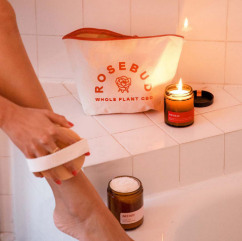 Rosebud CBD bath kit