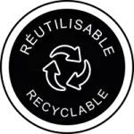 recycelbar und wiederverwendbar