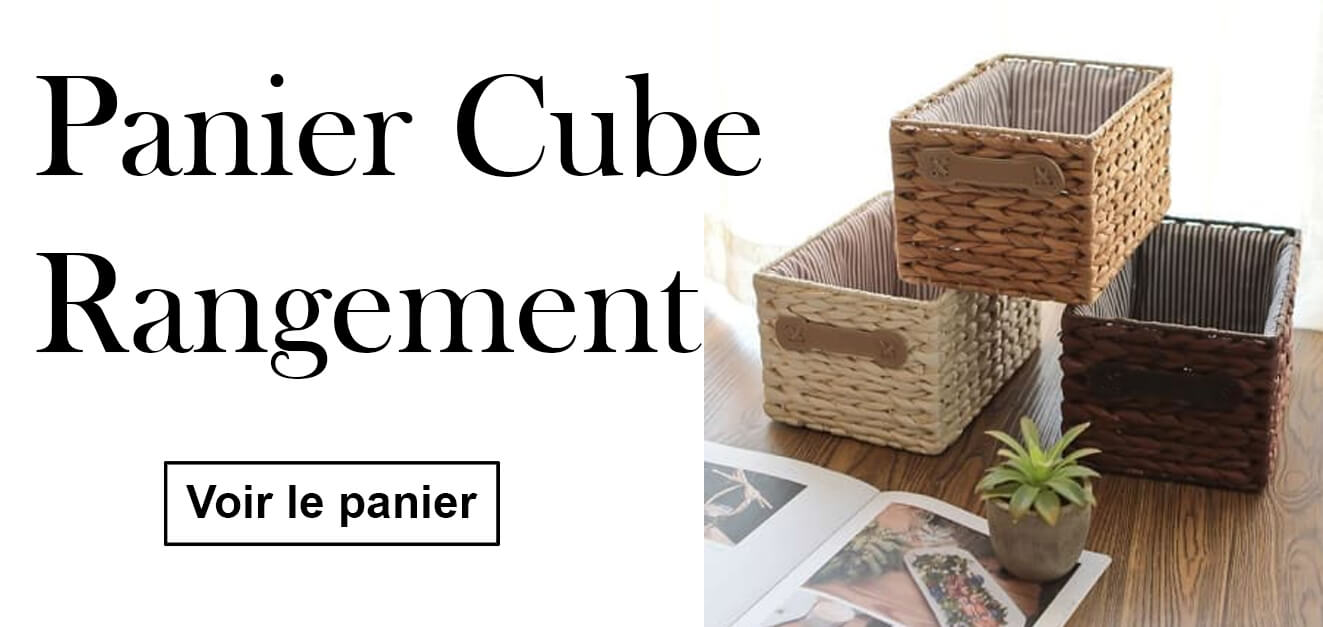 Panier Osier Carré Rangement