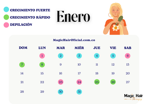 Calendario Lunar Enero 2024