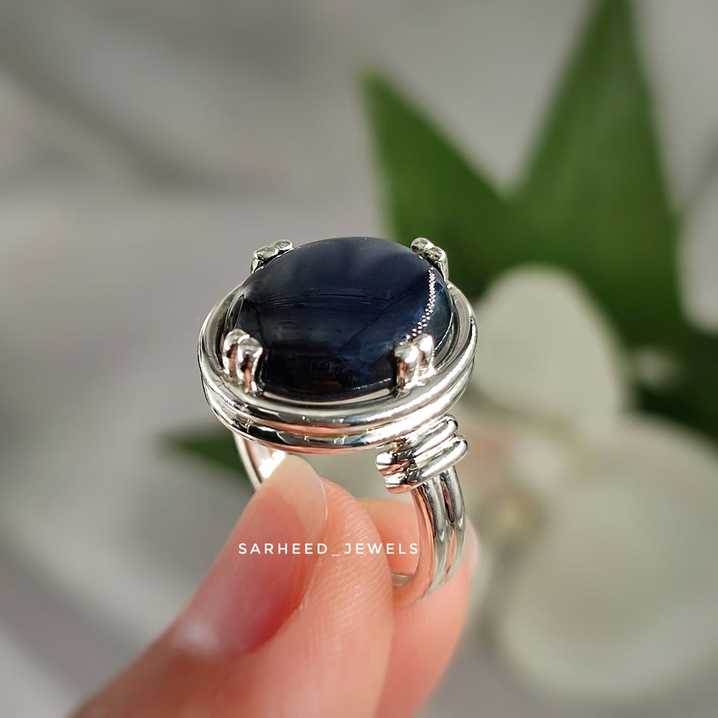 Natural Star Sapphire Ring u2013 SARHEED JEWELS CO.