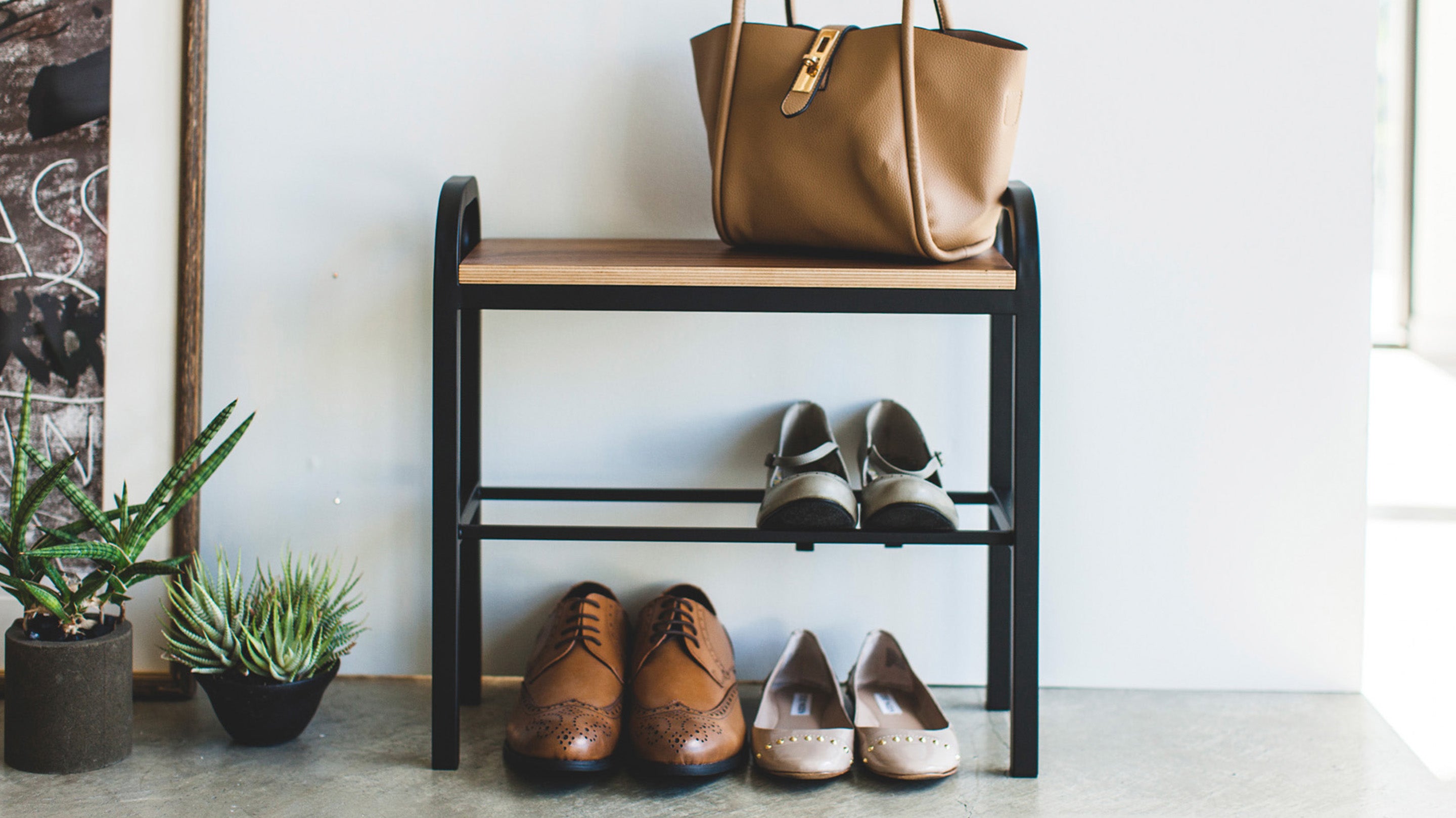  Bamboo Shoe Rack 12 Tier- Vertical Shoe Rack for Small Spaces,  Tall Narrow Shoe Rack Organizer for Closet Entryway Corner Garage and  Bedroom,Skinny Shoe Shelf with Free Stackable DIY : Home