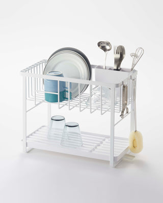 Yamazaki Tosca White Over-The-Sink Dish Drainer Rack + Reviews, Crate &  Barrel