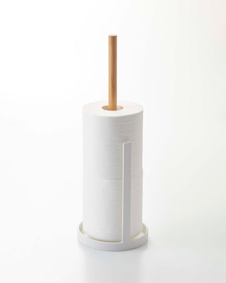 Yamazaki Home Modern Toilet Paper Holder Stand, Black or White on