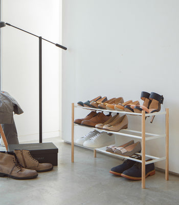 Innover | Two-Tier Boot Tray with Umbrella Stand, Multi-Purpose Shoe Rack