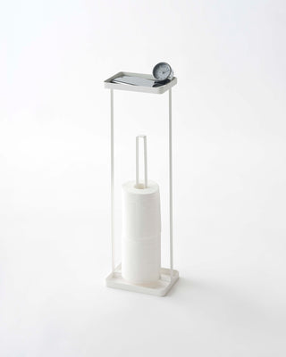 Modern Toilet Paper Holder, Free Standing Toilet Paper Stand With Shelf,  Metal Toilet Paper Roll Holder 