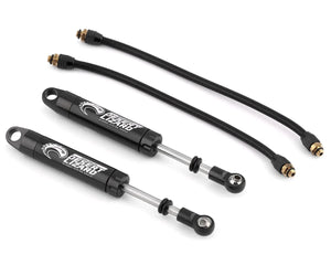 Yeah Racing Desert Lizard Piggyback Shocks w/Reservoir (Black) (2) (90mm) - AsylumXtreme