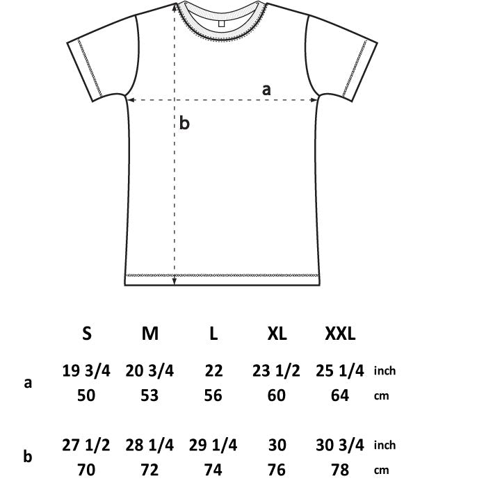 Huf Tee Size Chart