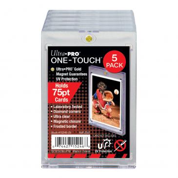 Ultra Pro: 75PT UV One-Touch Magnetic Collectible Card Holder - 5ct.