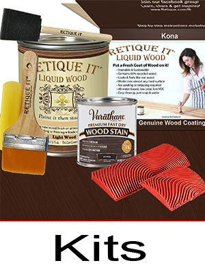 Retique It Liquid Wood - Light Wood Half Pint (8oz) - Paint It