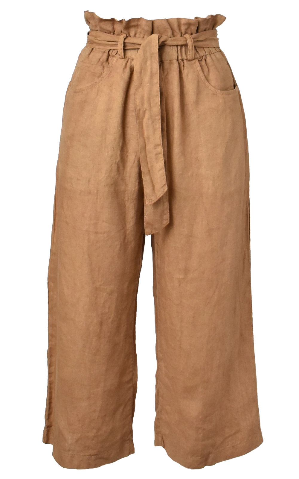 Michaela Crop Paper Bag Pants