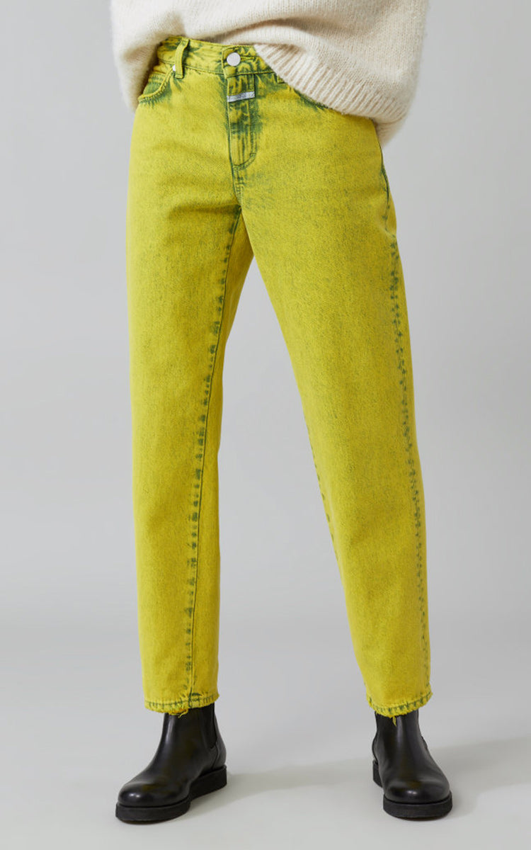 lemon yellow jeans