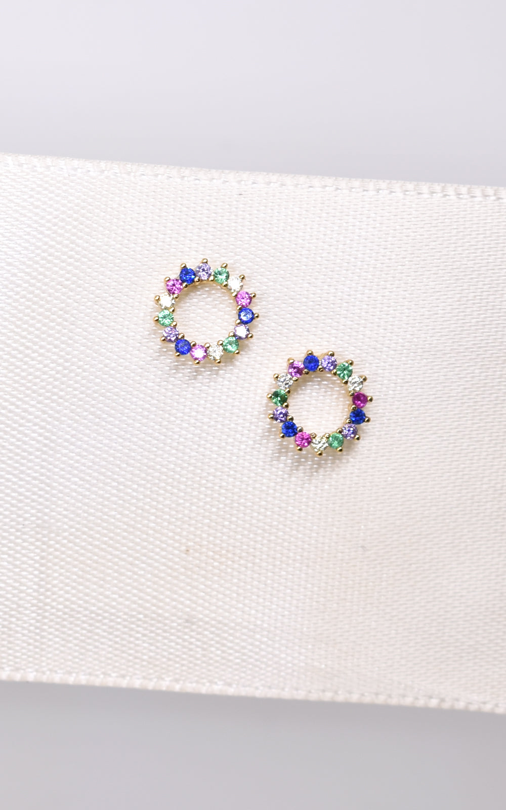 Circle Stud Earrings