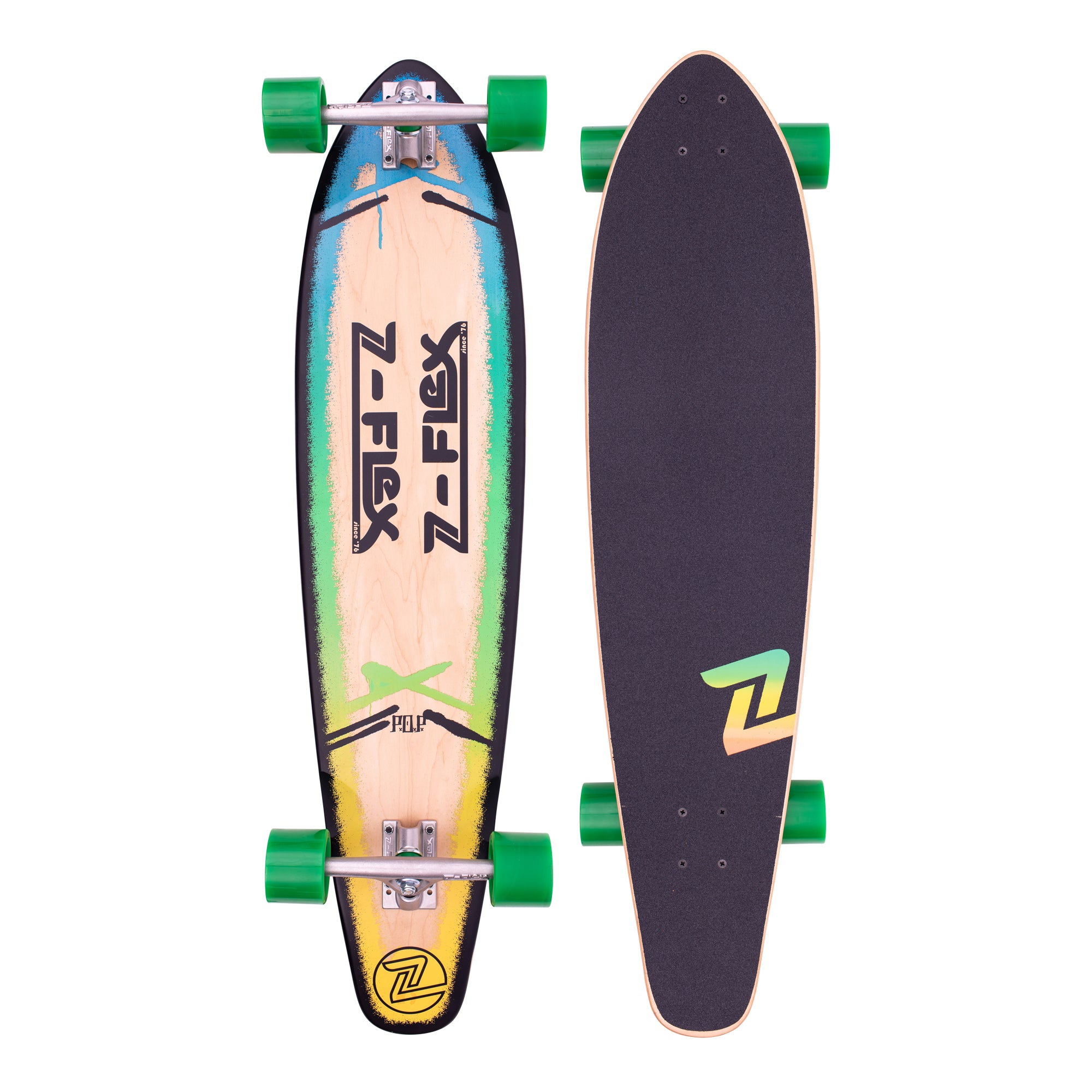 Vechter Zaklampen ondersteboven P.O.P 39" Blue Fade – Z-Flex Skateboards