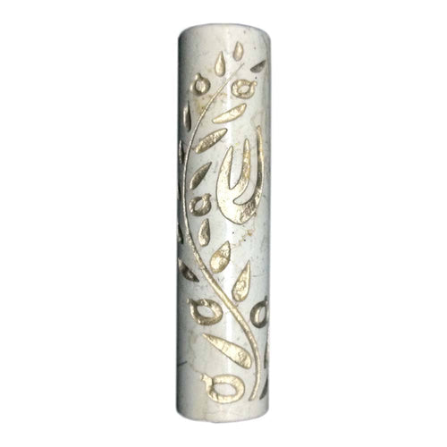 Olive Branch Stone Mezuzah - Desert