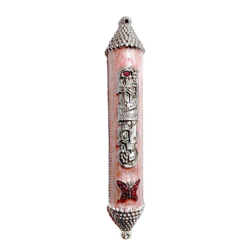 Pink Castle Mezuzah