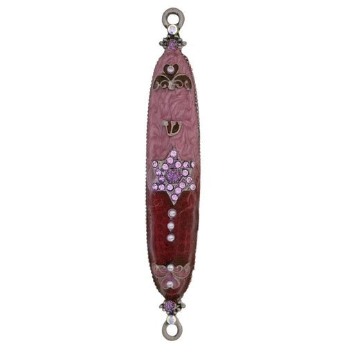 Pink Star of David Mezuzah