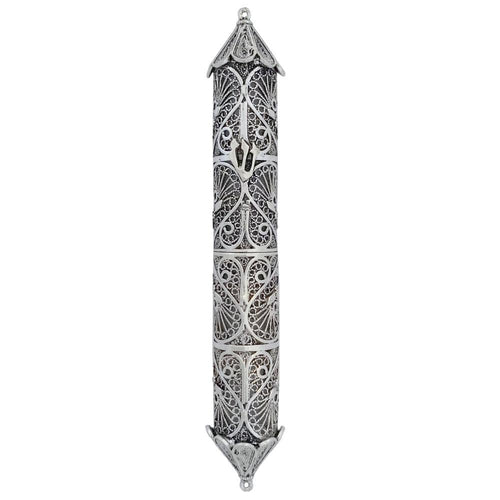 Silver Filligree Mezuzah