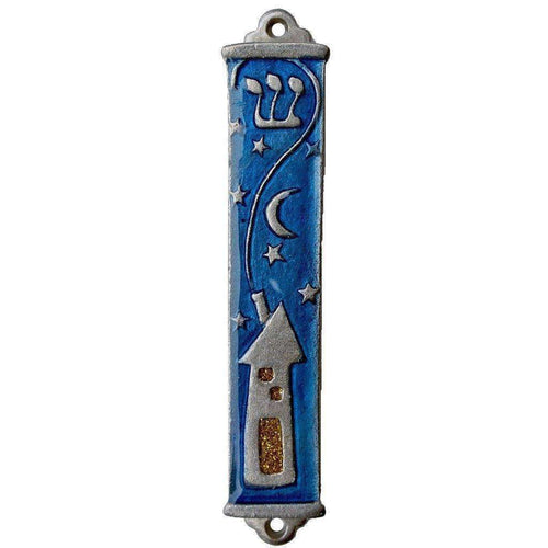 Starlight Pewter Mezuzah