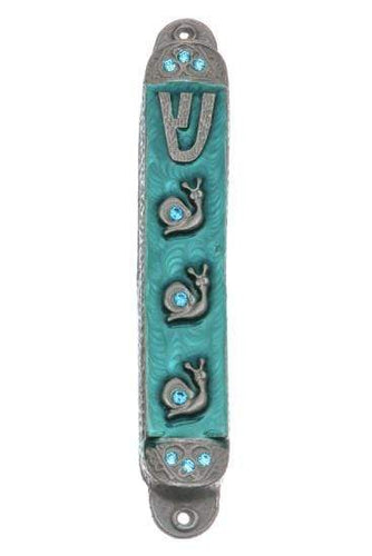 Summer Rain Pewter Mezuzah - Splash