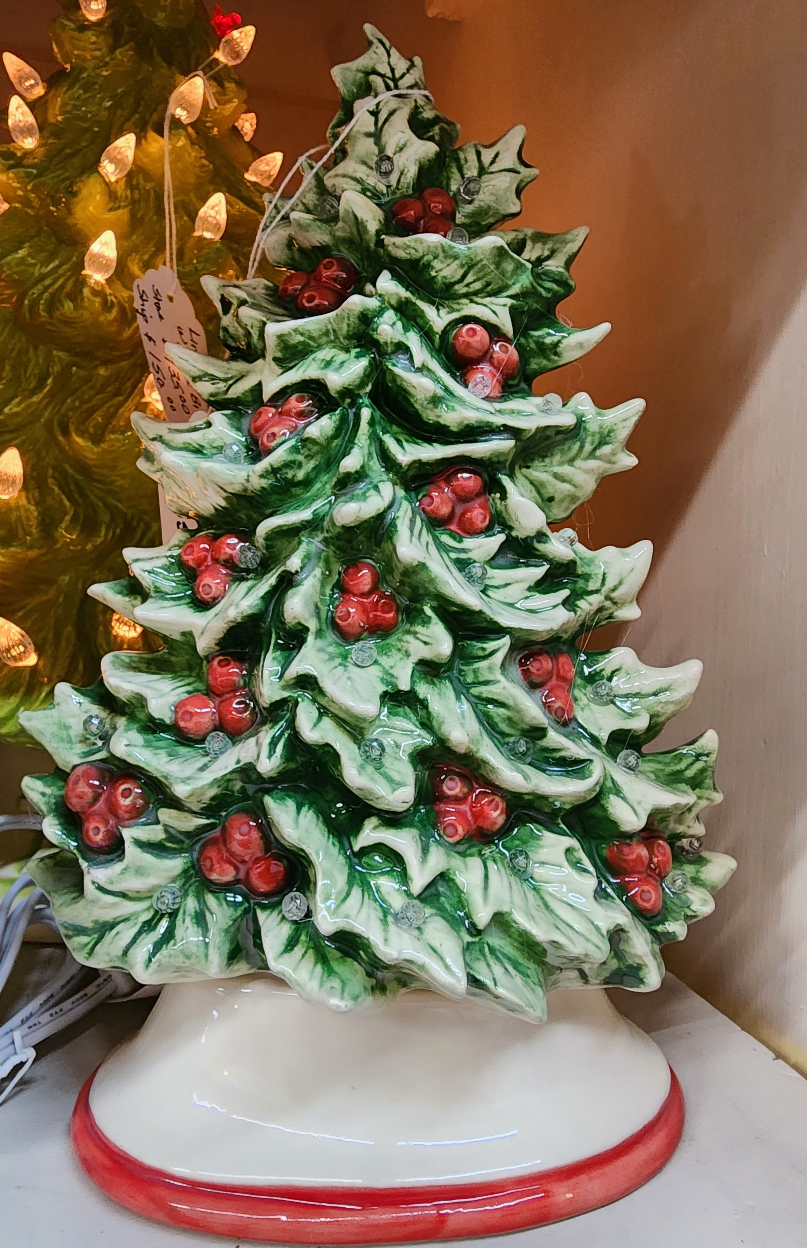 Holly Berry Ceramic Tree
