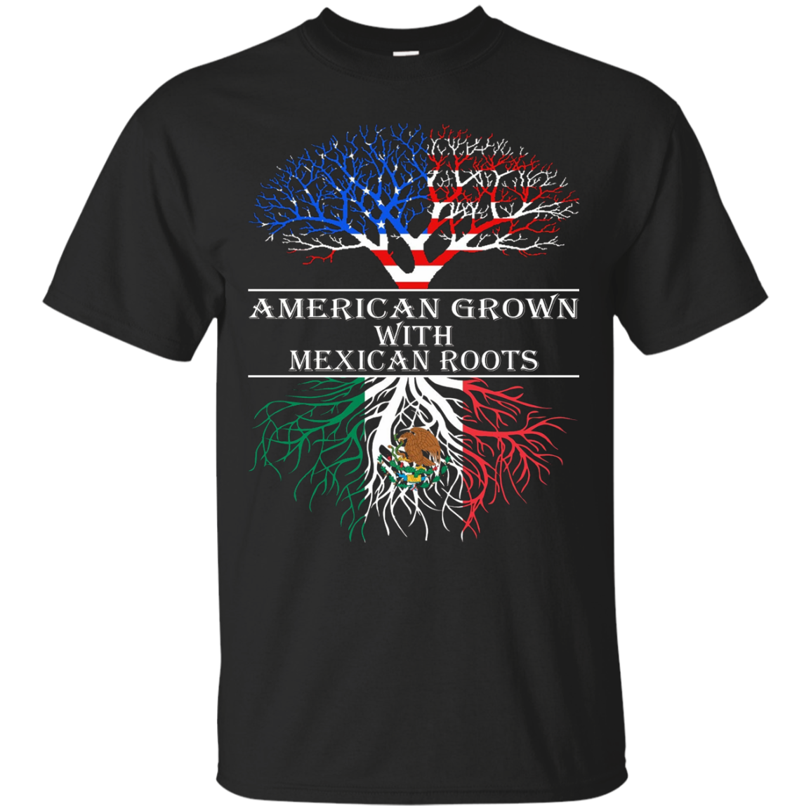 American Grown With Mexican Roots T-Shirt Tshirt – Shirt Design Online