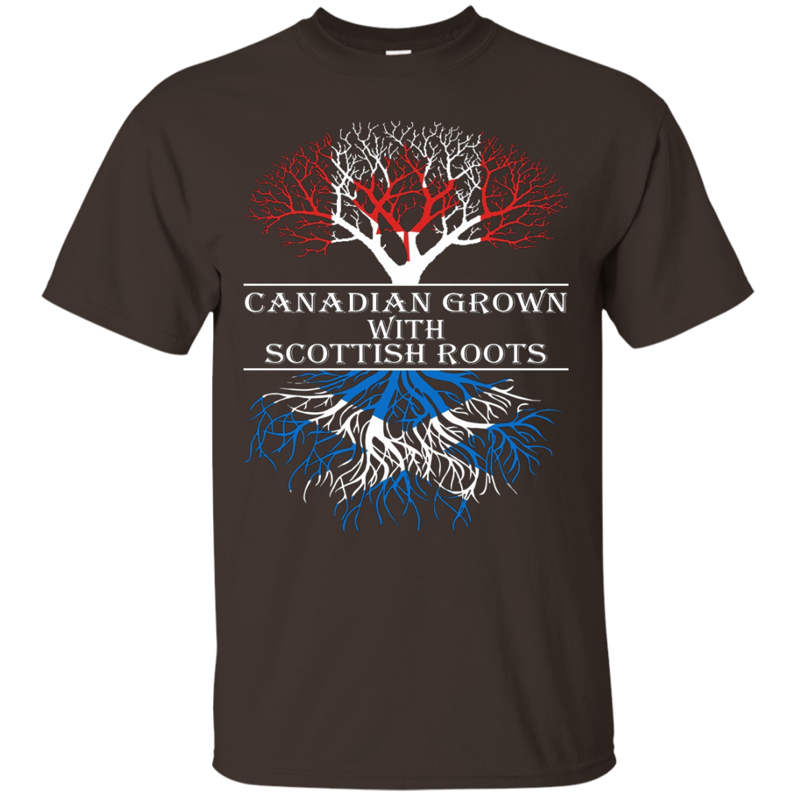 Canadian Grown With Scottish Roots T Shirt Shirt Design Online