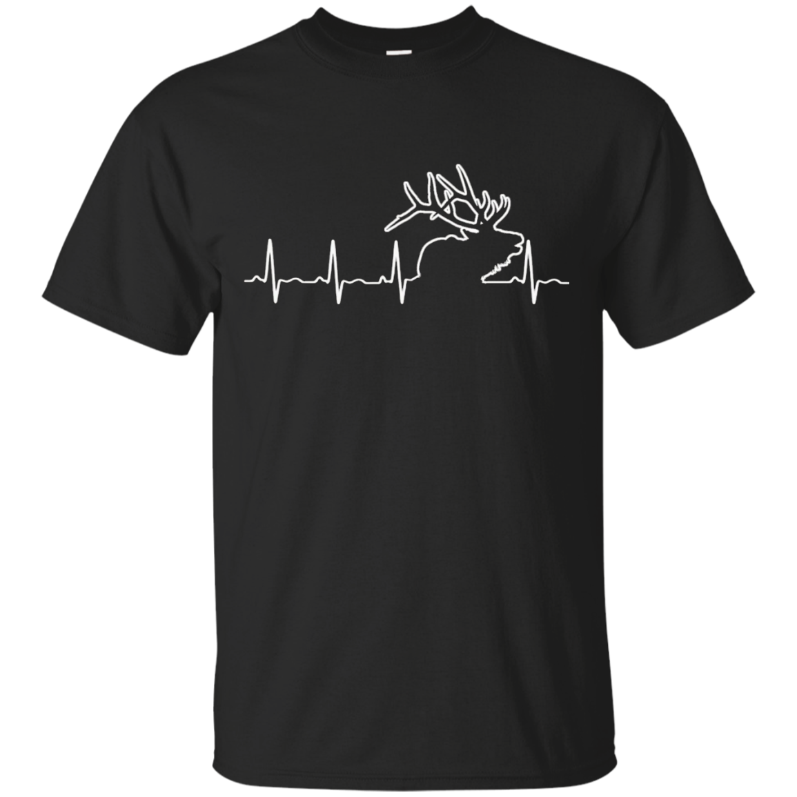 Bull Elk Hunting Heartbeat Shirt