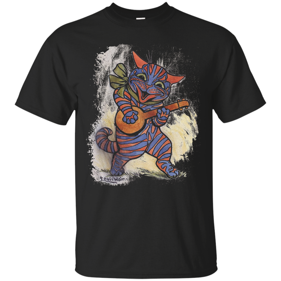 Cat Tshirt with a Louis Wain Illustration