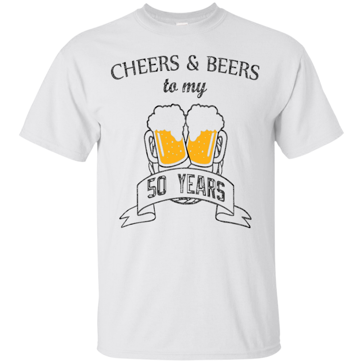 Cheers and Beers to 50 Years 50th Birthday T-Shirt