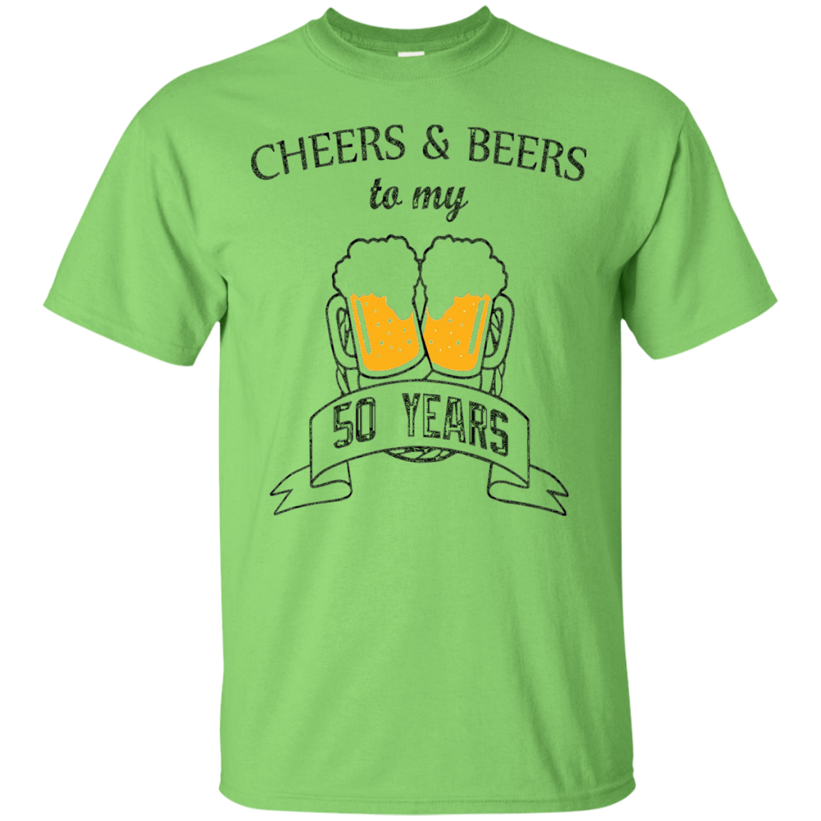 Cheers and Beers to 50 Years 50th Birthday T-Shirt