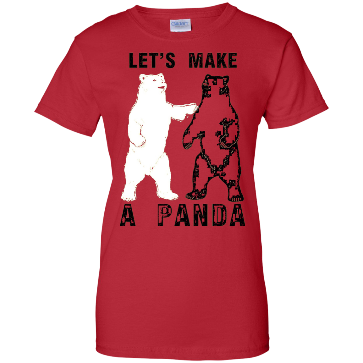 Lets Make A Panda T Shirt Shirt Design Online 